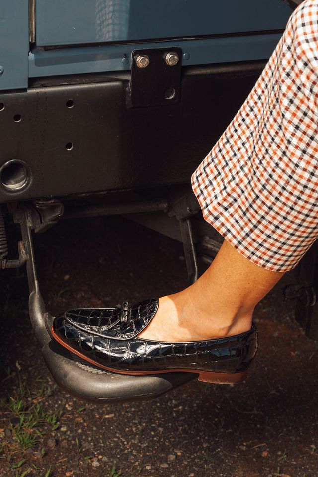 Coco Belgian Loafer in Croc