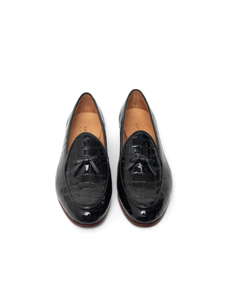 Coco Belgian Loafer in Croc
