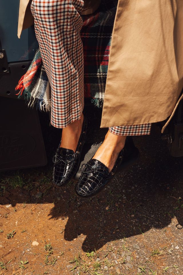 Henley Boat Shoe Driver in Croc