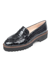 Black Patent Croc