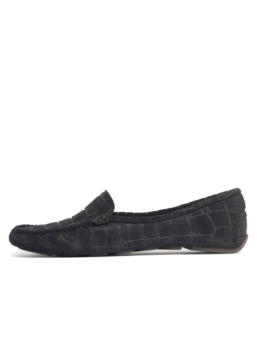 Jillian Driving Moccasin in Suede Croc