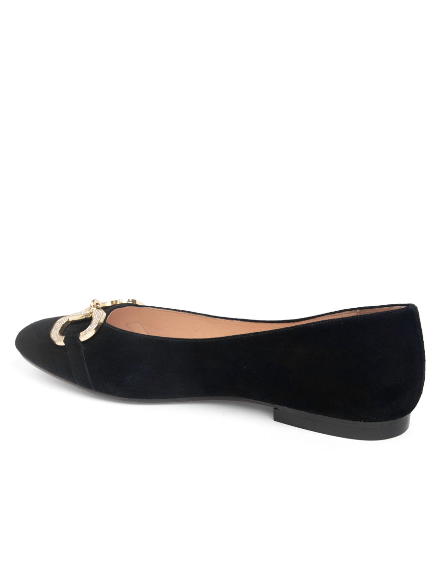 Cannes Crystal Horsebit Flat