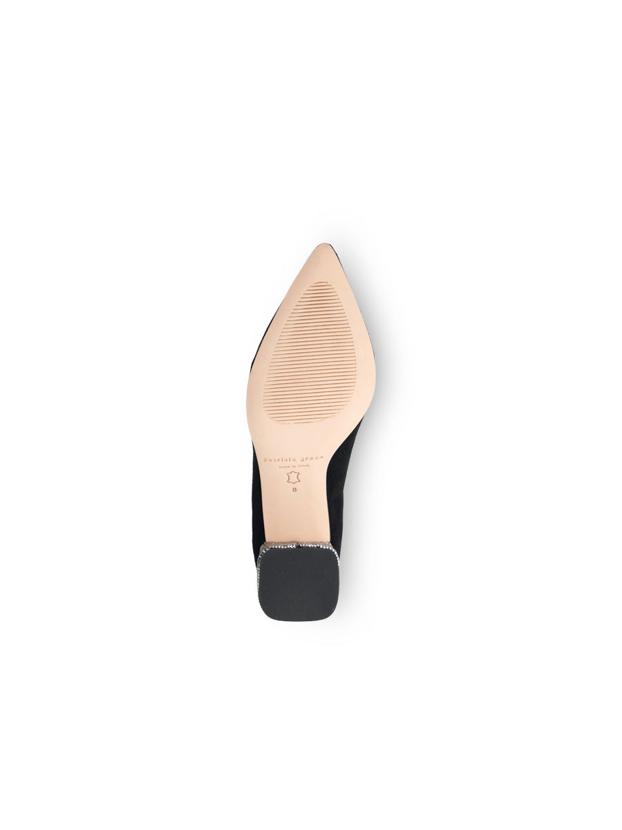 Estelle crystal wrapped block heel