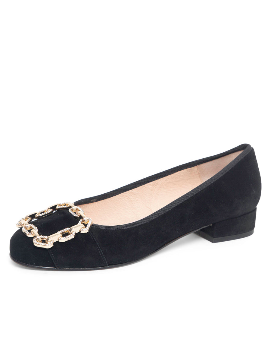 Celine Chain Link Block Heel