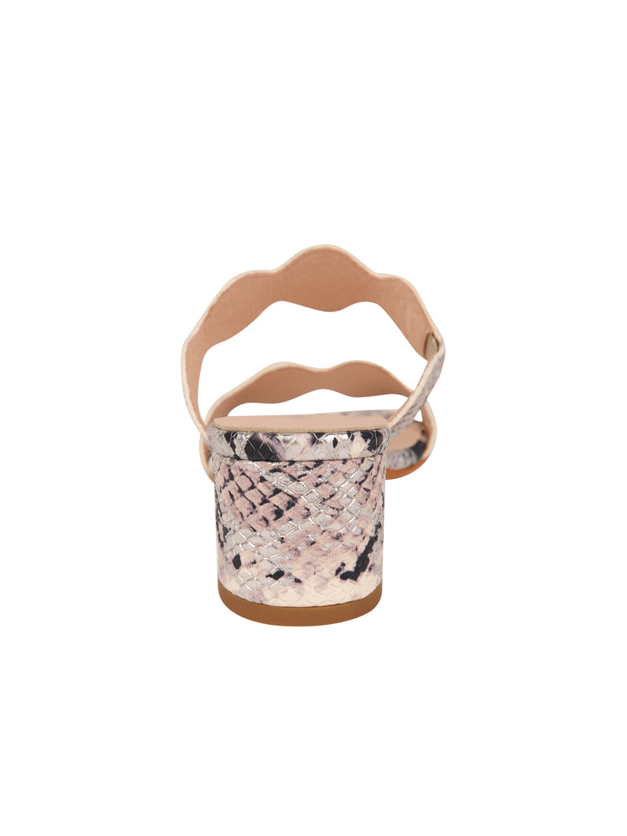 Palm Beach Python Scalloped Sandal