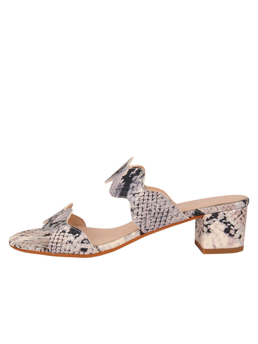 Palm Beach Python Scalloped Sandal