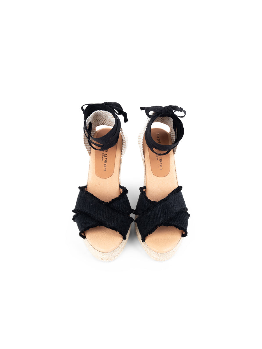 Freya Criss-Cross Ankle Wrap Espadrille