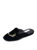 Antler Embroidered Slipper
