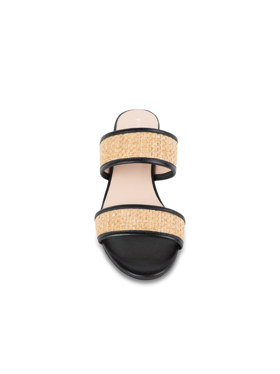 Florence Raffia Block Heeled Sandal