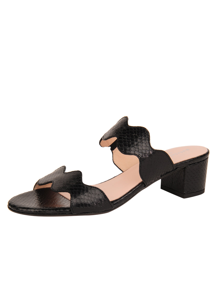 Palm Beach Python Scalloped Sandal