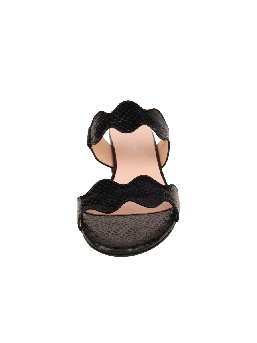Palm Beach Python Scalloped Sandal