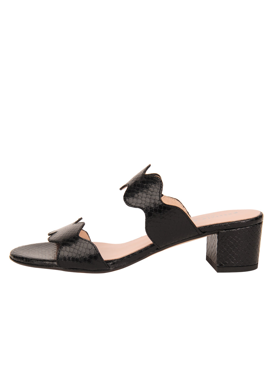 Palm Beach Python Scalloped Sandal