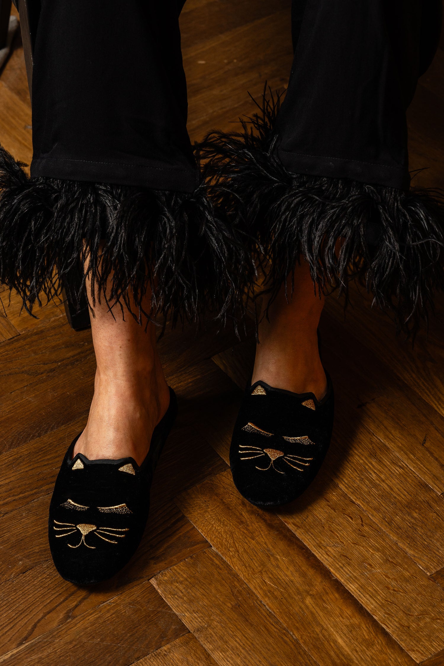 Winking Kitty Slipper