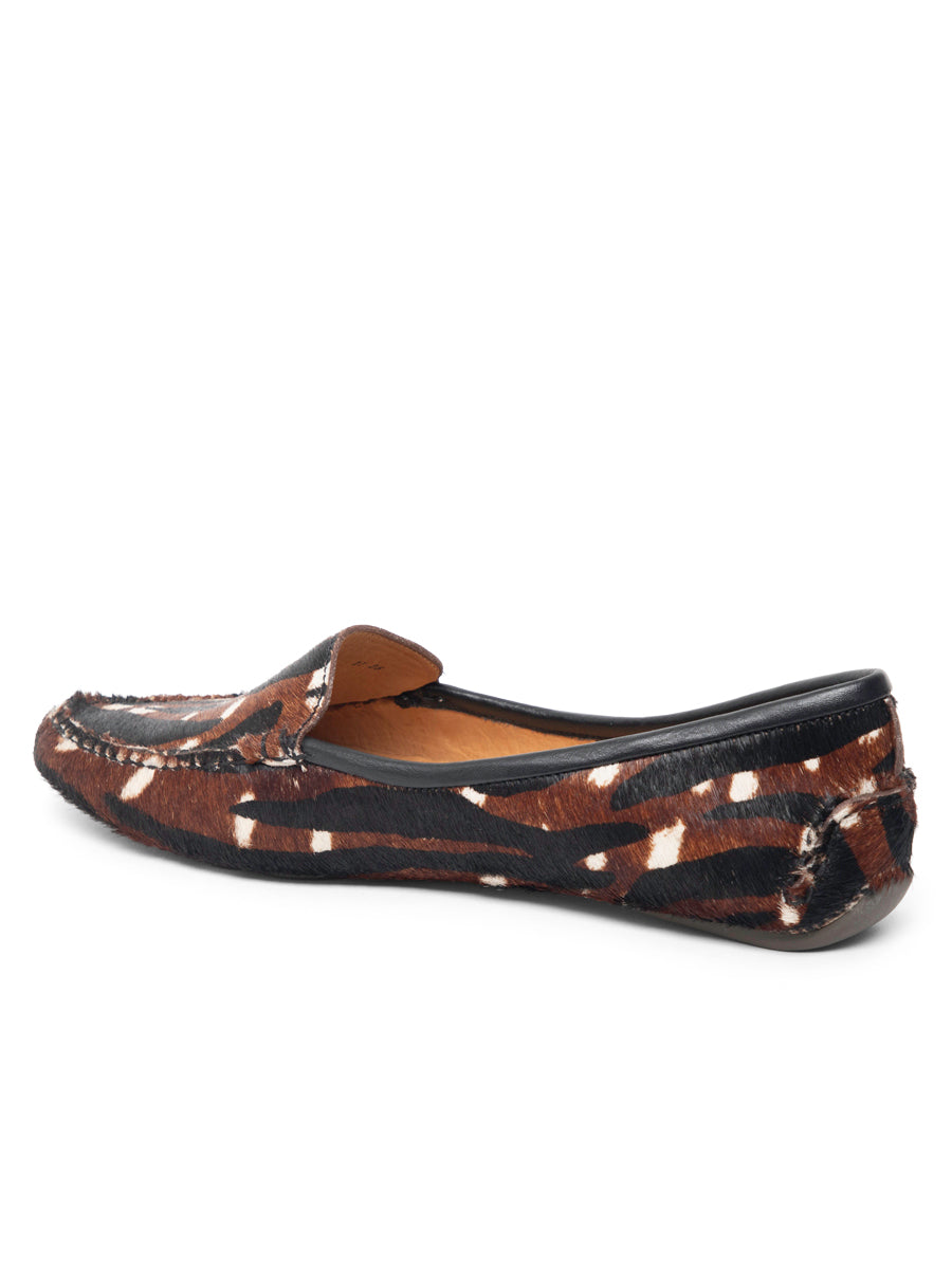 Jillian Driving Moccasin in Haircalf