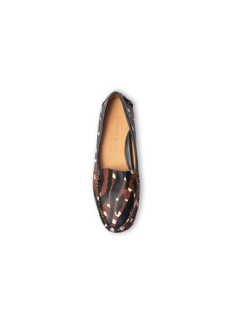 Jillian Driving Moccasin in Haircalf