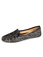 Black & White Herringbone Haircalf Color
