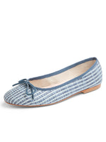 Blue Striped Raffia Color