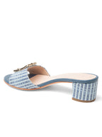 Riviera Bamboo Block Heel Sandal