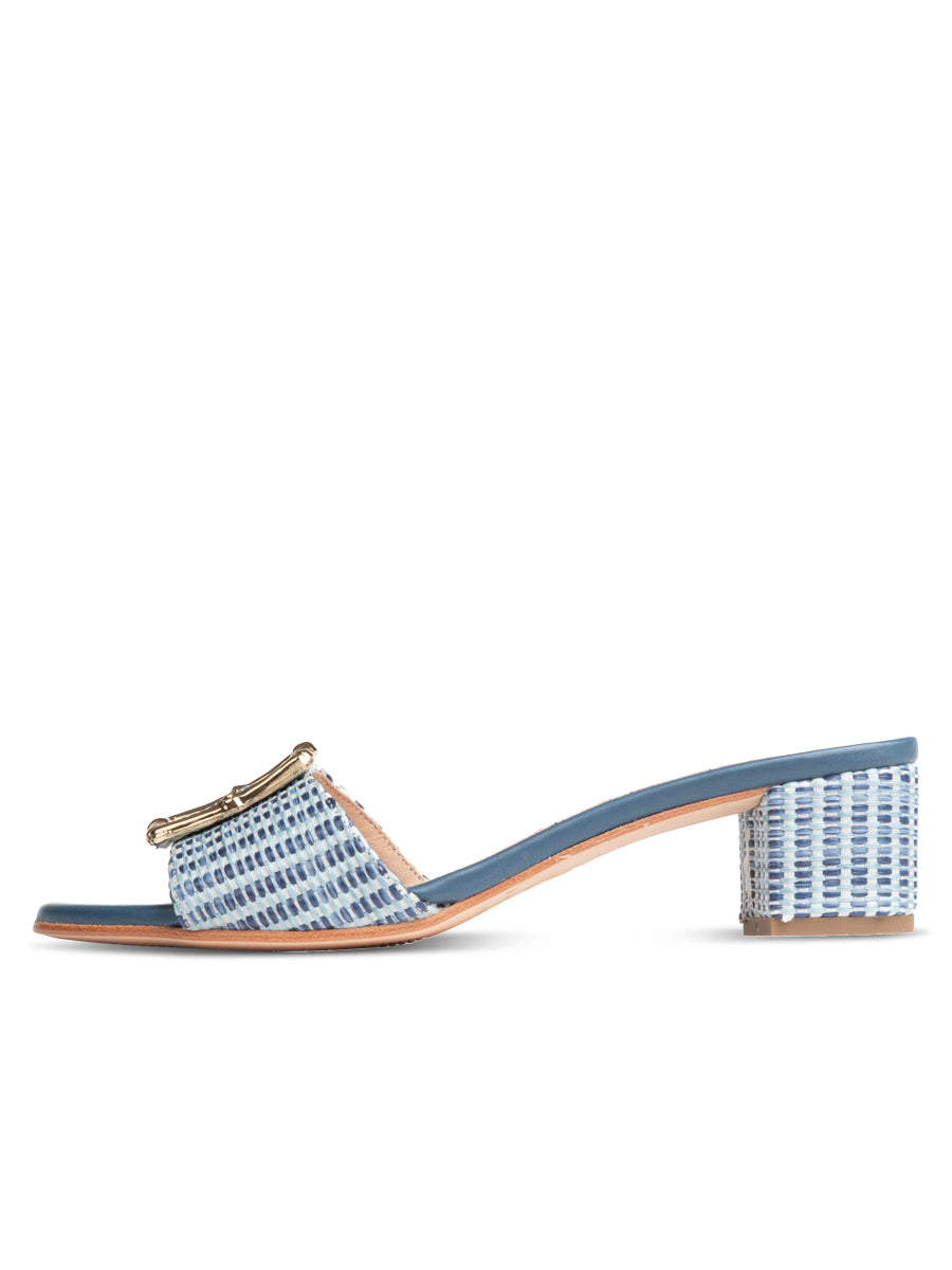 Riviera Bamboo Block Heel Sandal
