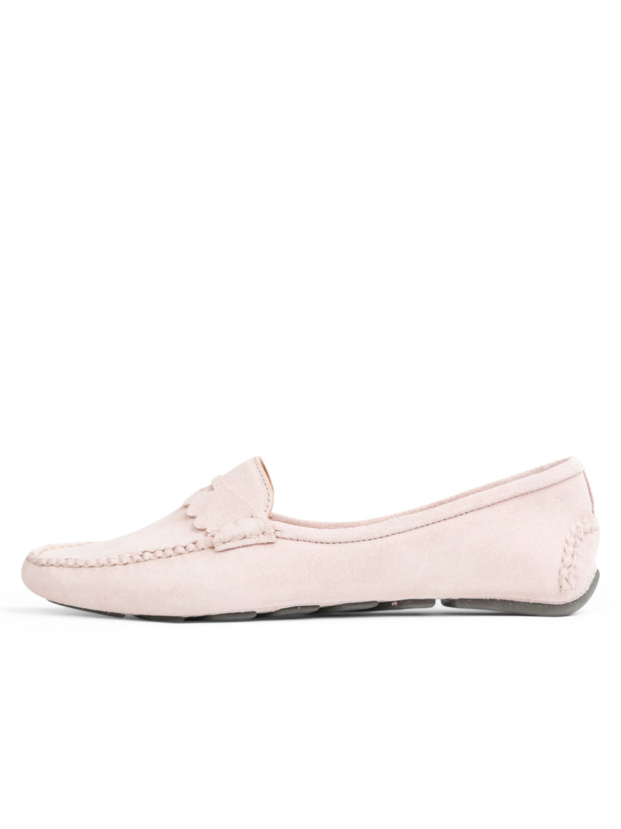 Janet Scalloped Penny Loafer Driving Shoe