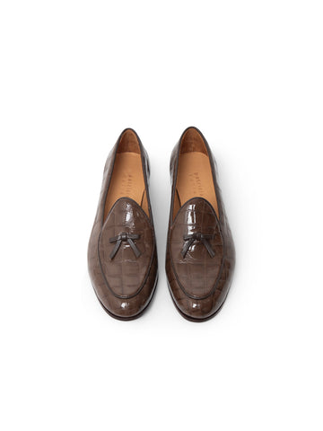 Coco Belgian Loafer in Croc Alternate View