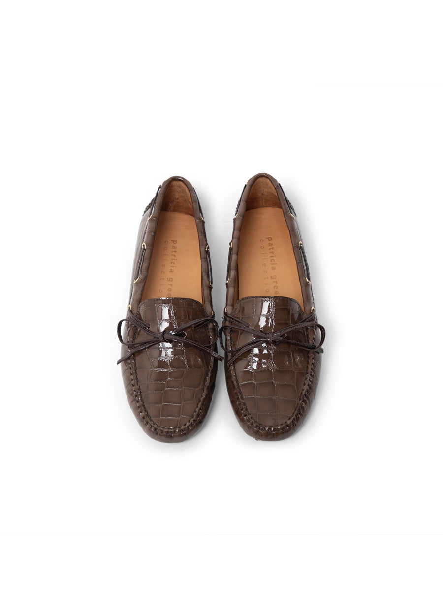 Henley Boat Shoe Driver in Croc