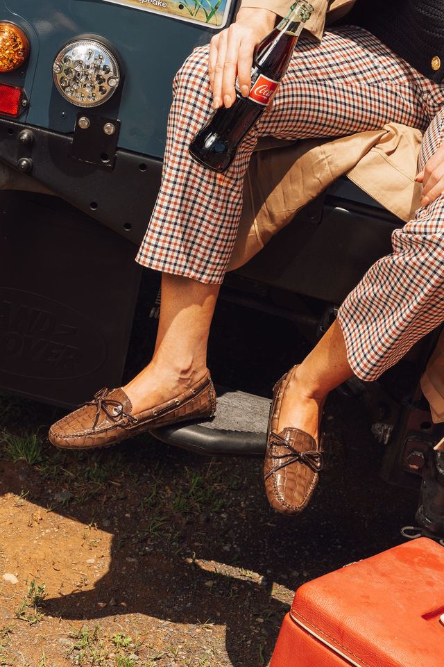 Henley Boat Shoe Driver in Croc