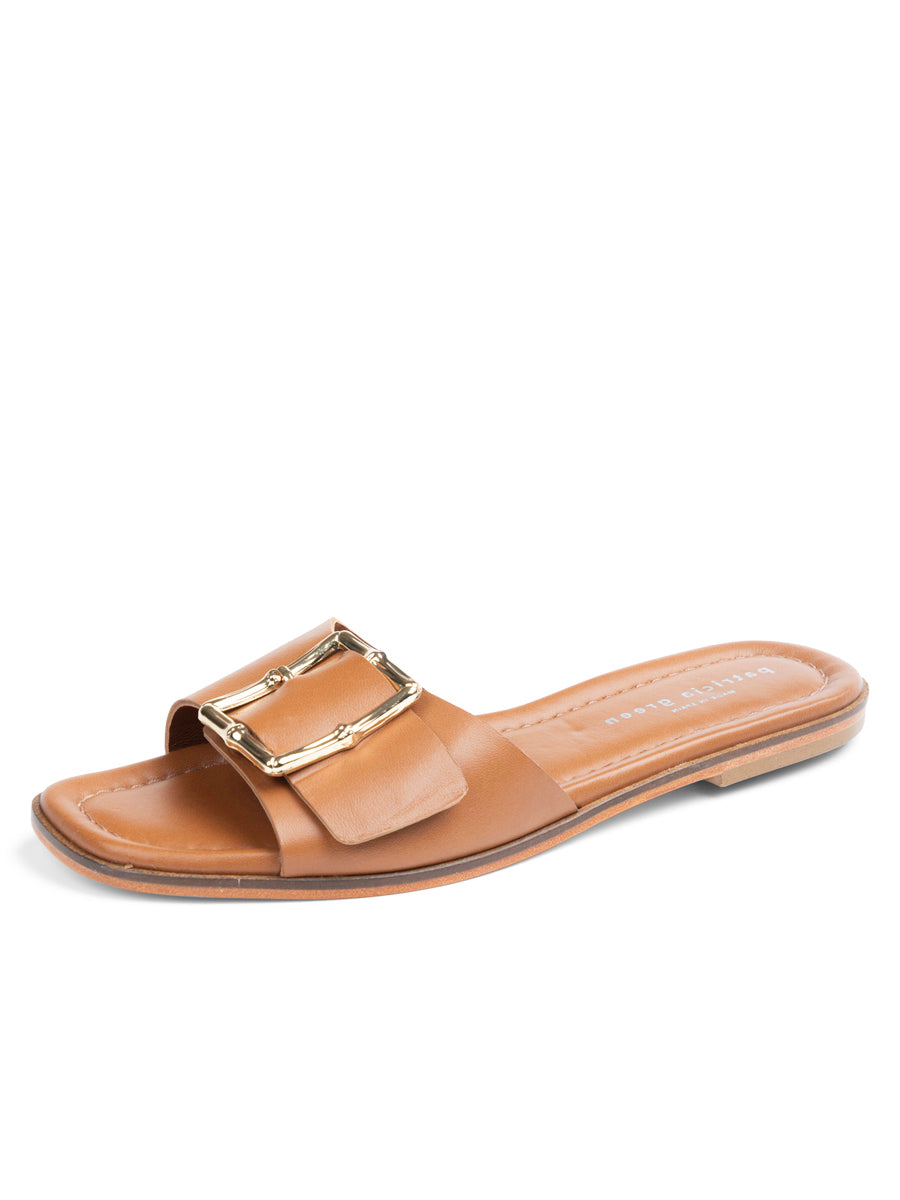Berkley Bamboo Buckle Flat Sandal