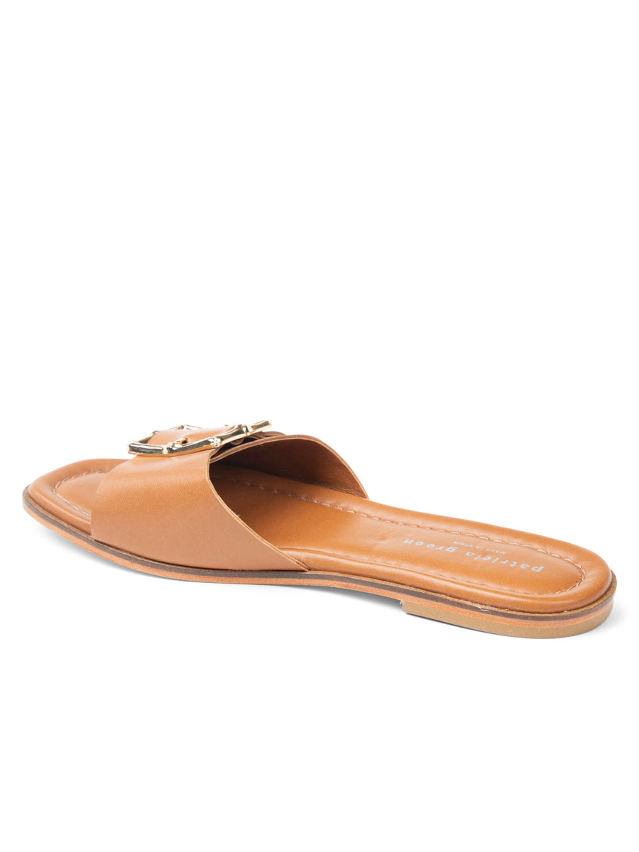 Berkley Bamboo Buckle Flat Sandal