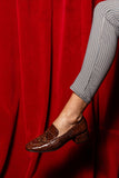 Beckham Block Heel Tassel Loafer