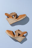 Mila Raffia Espadrille with Elastic Straps