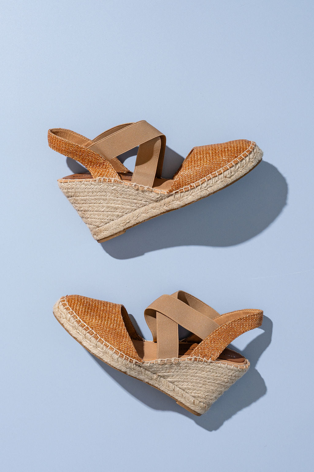 Mila Raffia Espadrille with Elastic Straps