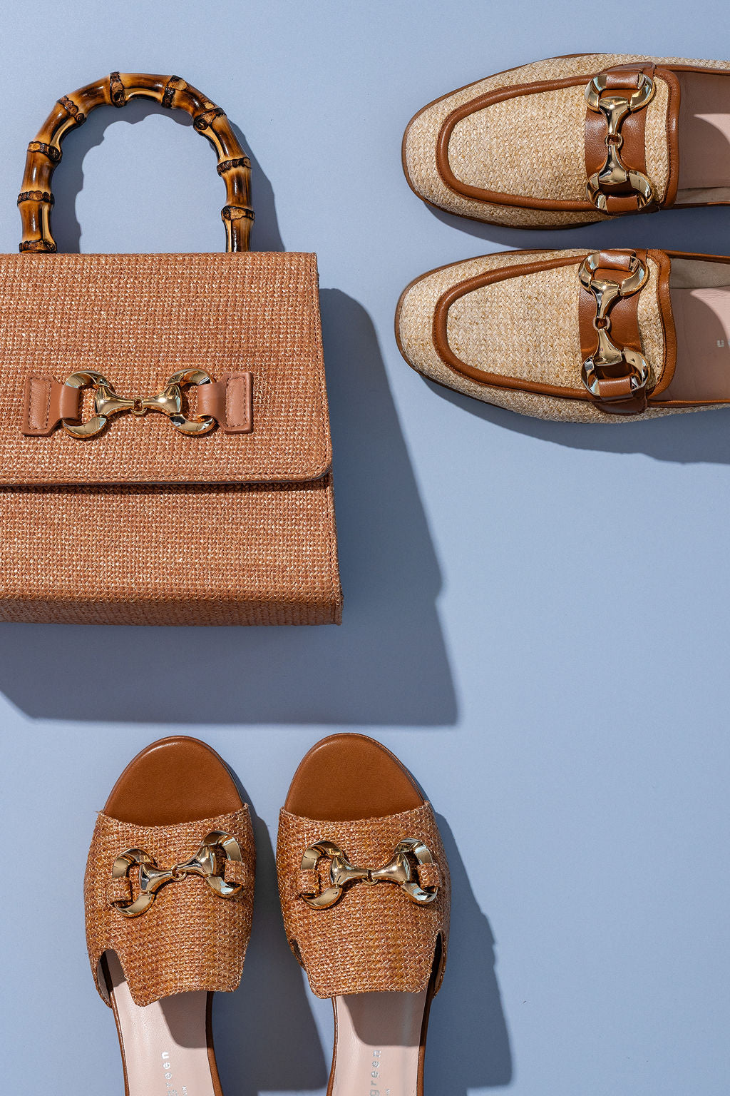 Harper Raffia Top Handle Bag