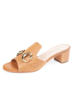 Cognac Raffia Color