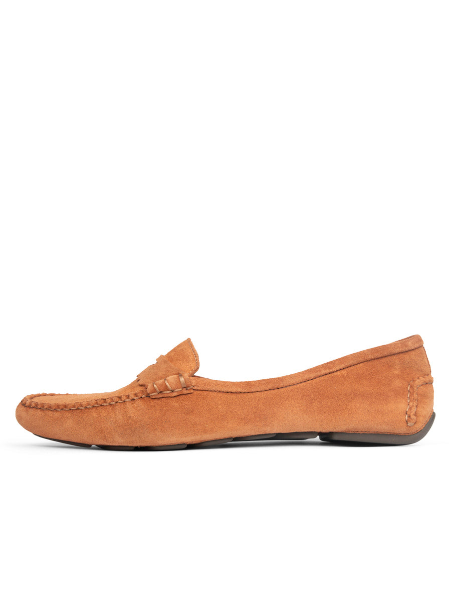 Janet Scalloped Penny Loafer Driving Shoe