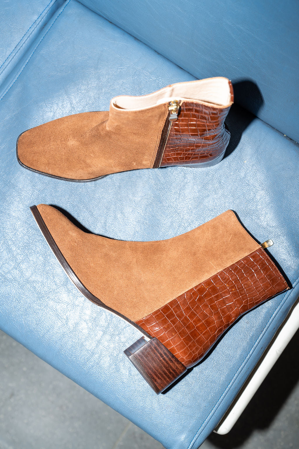 Dylan Croc Embellished Boot