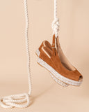 Piper Peep-Toe Slingback Espadrille