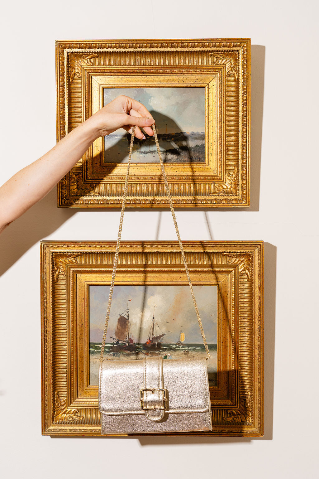 Riviera Bamboo Buckle Clutch