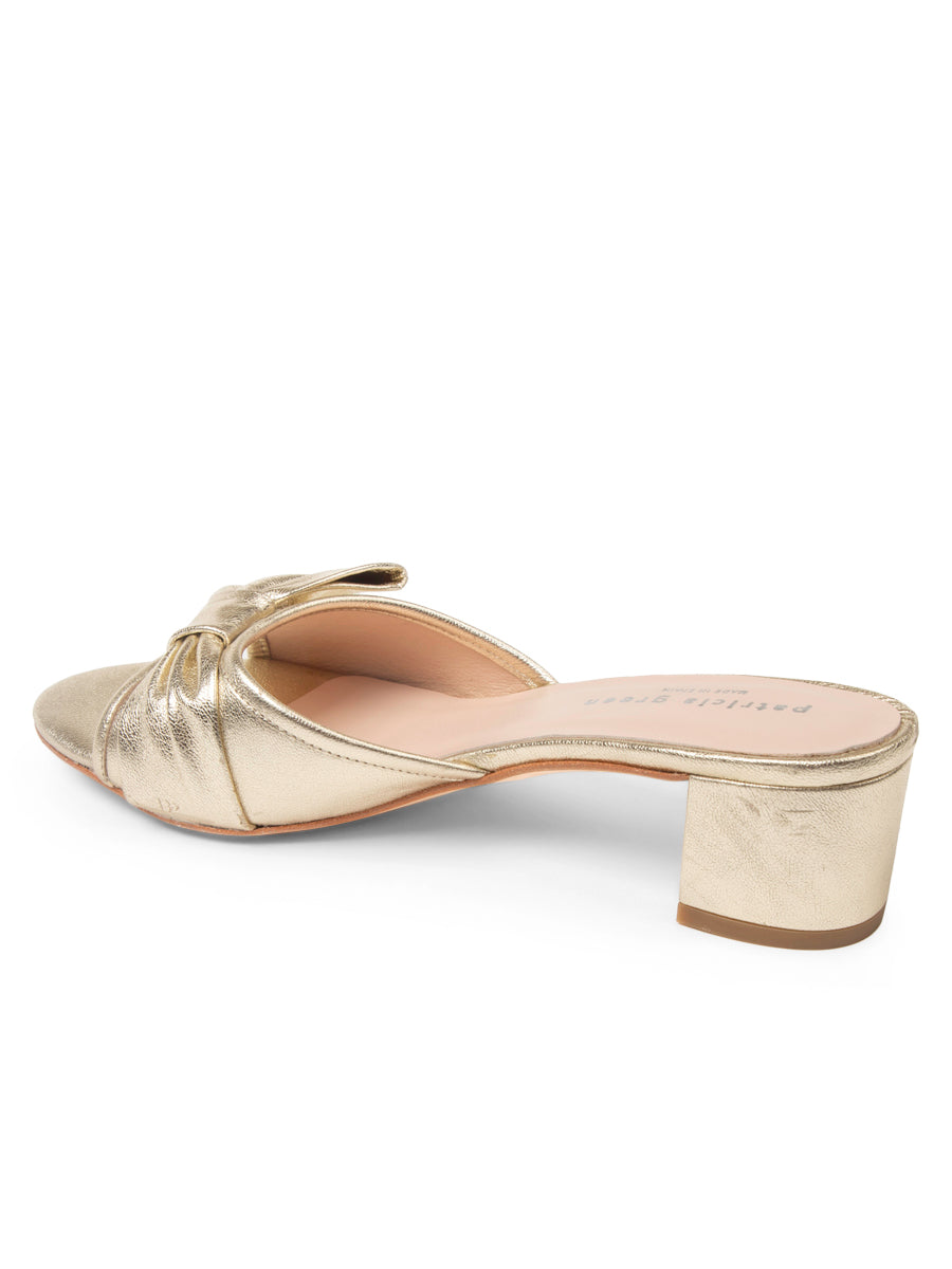 London Bow Block Heel Sandal