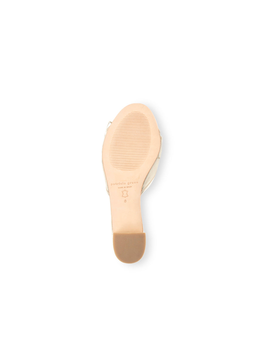 London Bow Block Heel Sandal