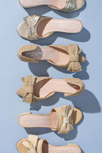 London Bow Block Heel Sandal