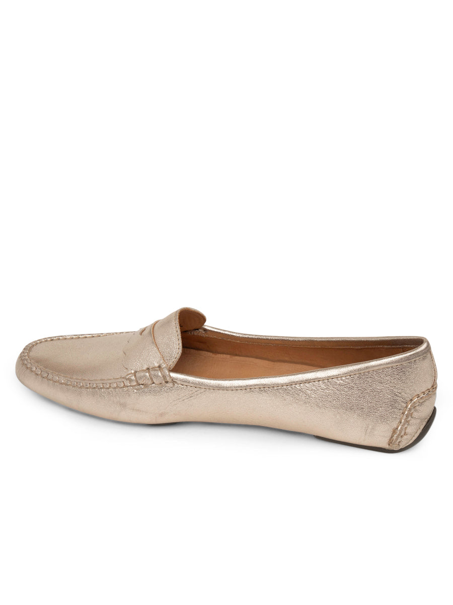 Janet Scalloped Penny Loafer Driving Shoe