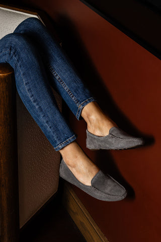 Jillian Driving Moccasin in Suede Alternate View