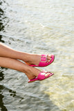 Berkley Bamboo Buckle Flat Sandal