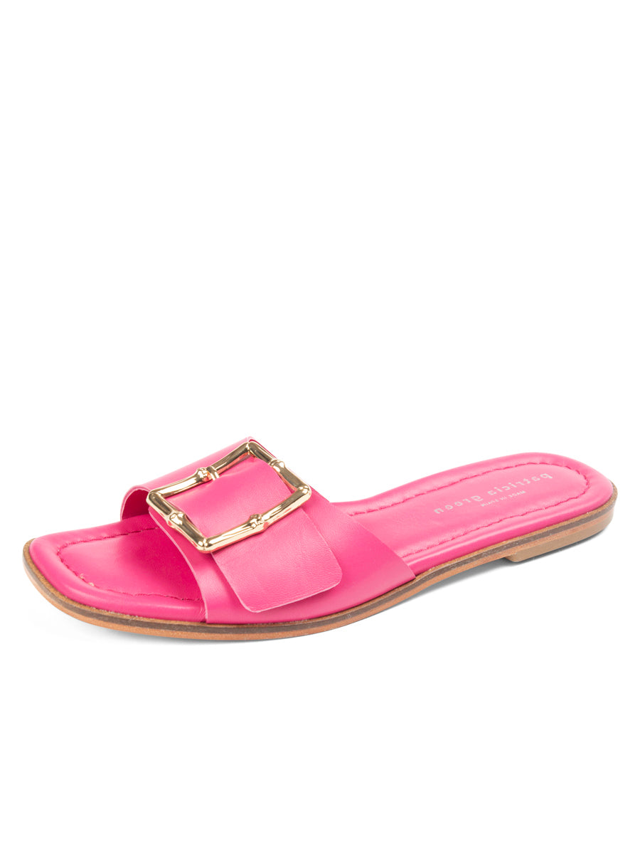 Berkley Bamboo Buckle Flat Sandal