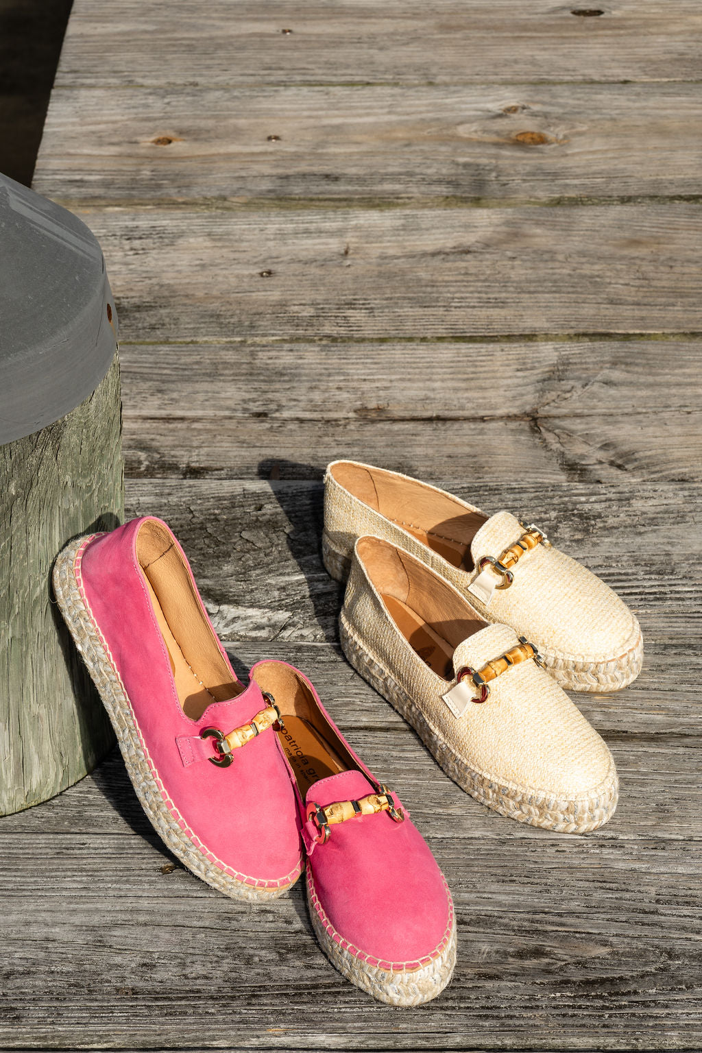 Avery Bamboo Loafer Platform Espadrille