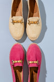 Avery Bamboo Loafer Platform Espadrille
