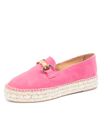 Avery Bamboo Loafer Platform Espadrille