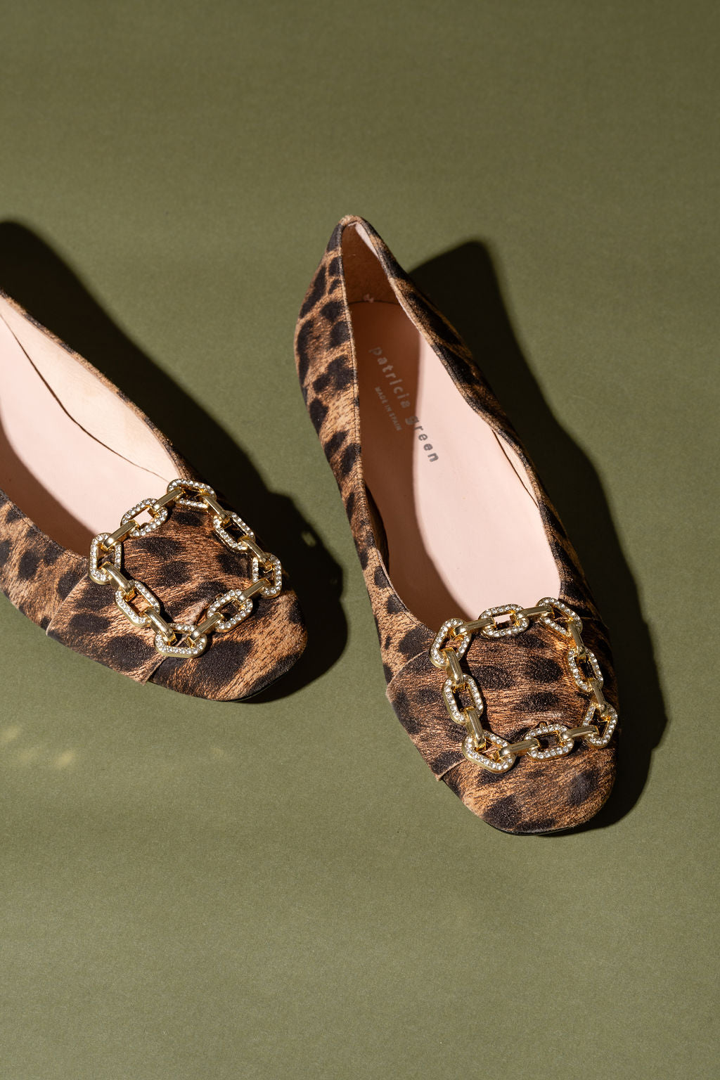 Celine Chain Link Embellished Flat