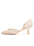 Olivia Scalloped d'Orsay Kitten Heel